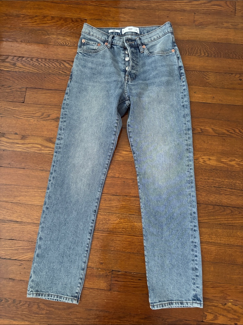 Mango straight leg Light Blue Jeans